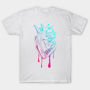 Dual Color Musical Heart T-Shirt